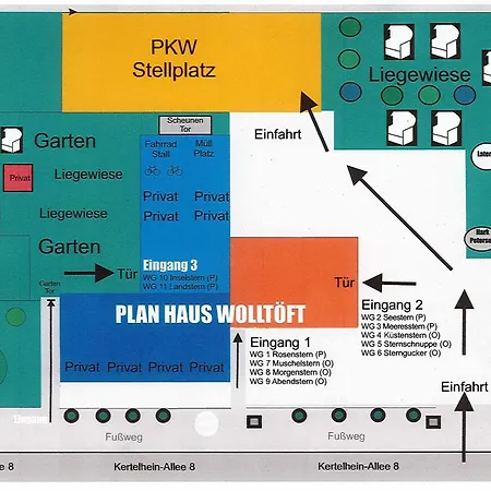 Apartament Haus Wolltoeft 'seestern Whg2', Nieblum